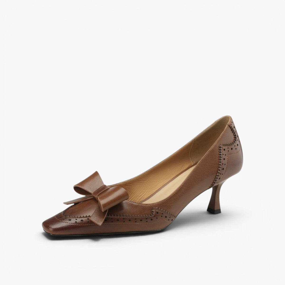 Célora Leather Ribbon Pumps