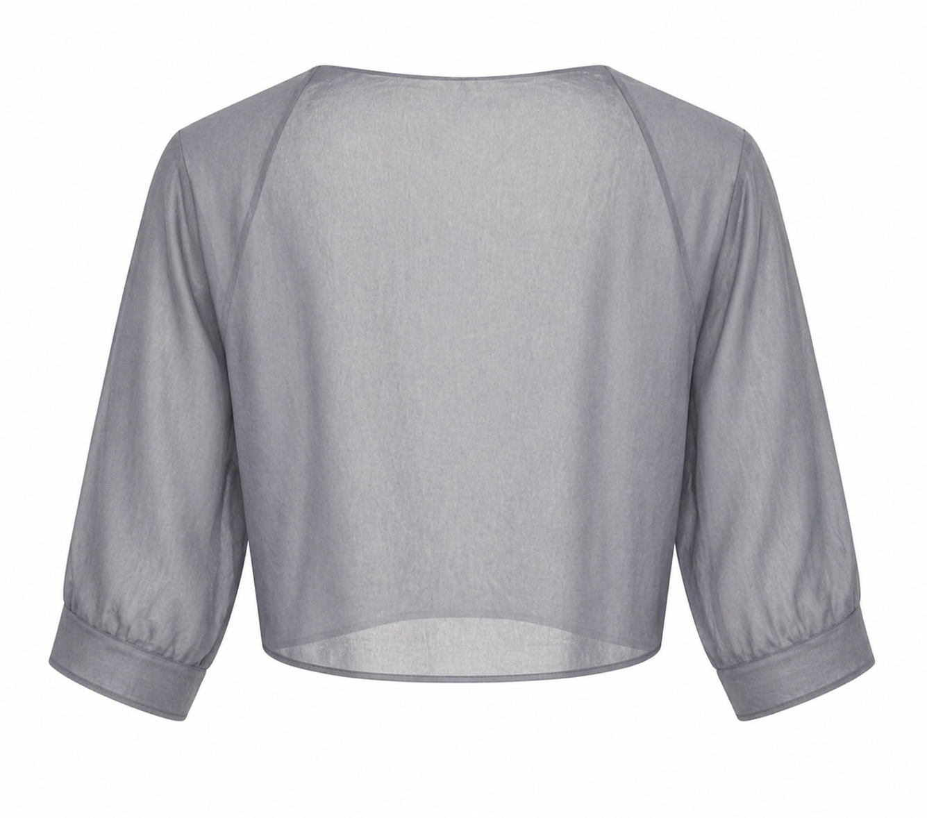 Women's Sheer Chiffon Tie Front Crop Cardigan Top