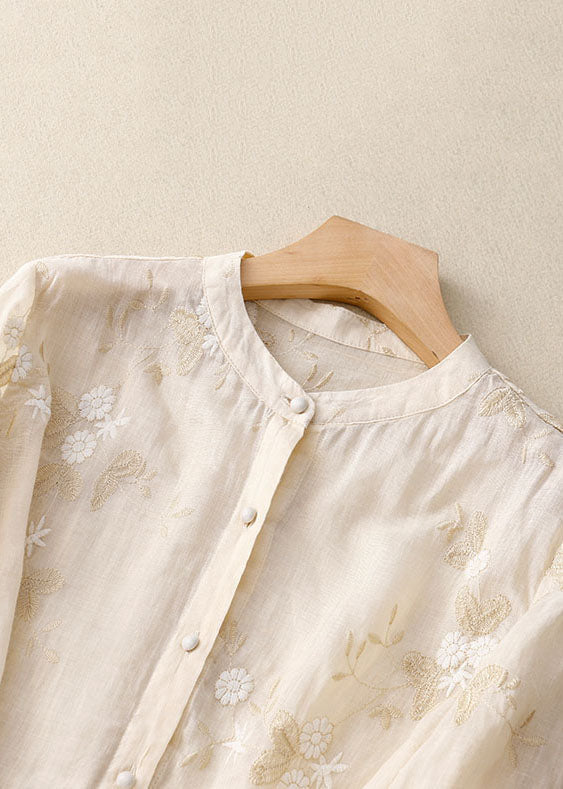 Chic Blouse with Embroidered Accents