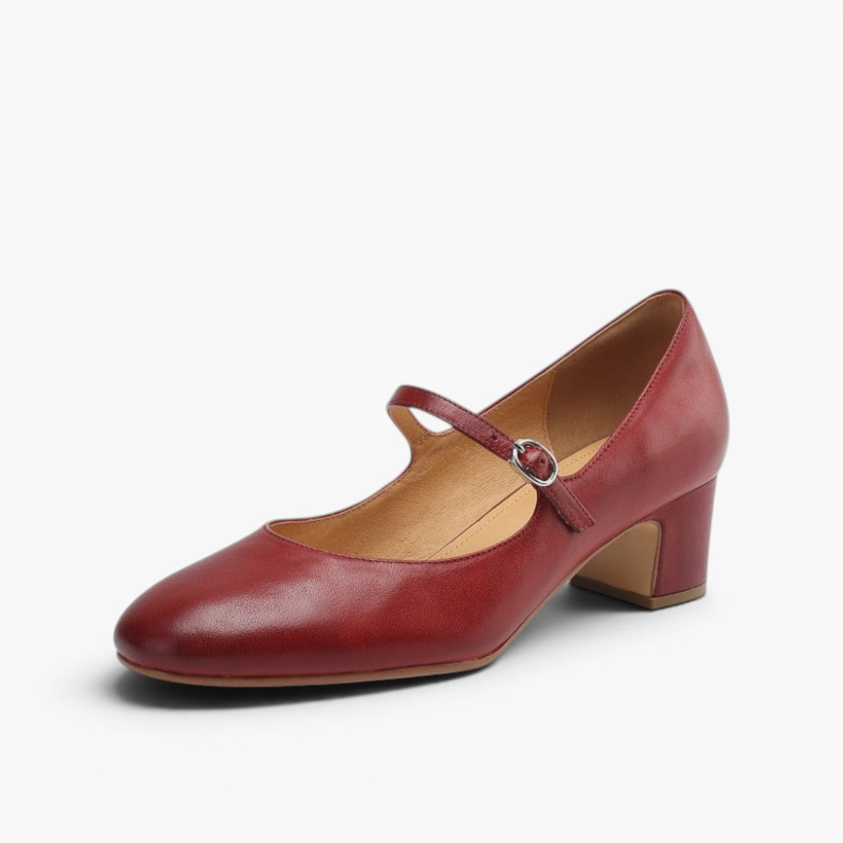 Caelen Leather Block Heels