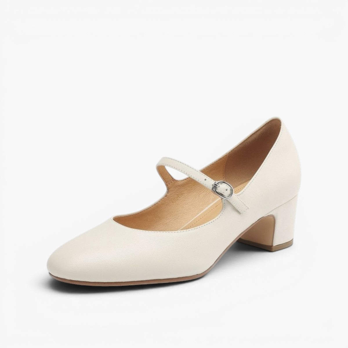 Caelen Leather Block Heels