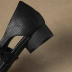 Caelia Woven Leather Mary Janes