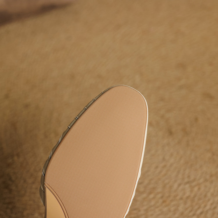 Marais Woven Leather Heels
