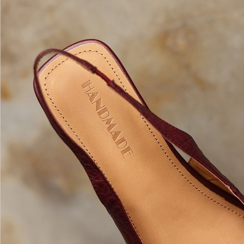 Maelis Slingback Leather Heels