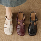 Serisse Roman Leather Heels