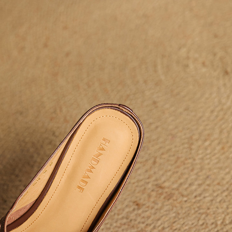 Selma Mary-Jane Leather Mules