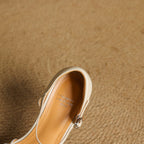 Marais Woven Leather Heels