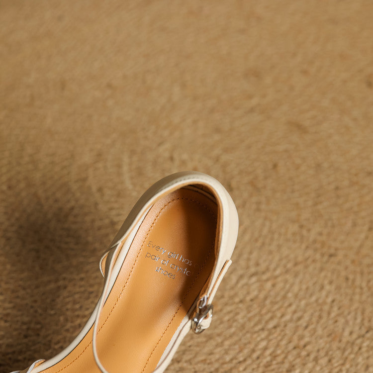 Marais Woven Leather Heels