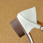 Elara Woven Leather Mary-Janes
