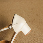Marais Woven Leather Heels