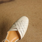 Marais Woven Leather Heels