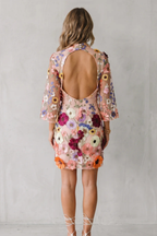 Embroidered Floral Allure Mini Dress