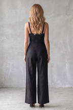 Darelle – Contrast stitch utility – Wide-leg jumpsuit