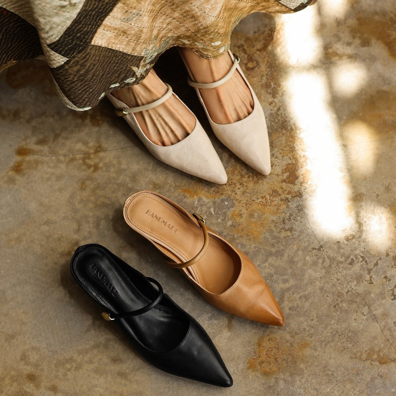 Liora Sculpt Leather Mules