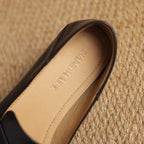 Corren Lock Accent Leather Loafers