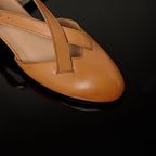 Maelis Crossstrap Leather Heels