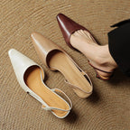 Arlise Leather Slingback Pumps