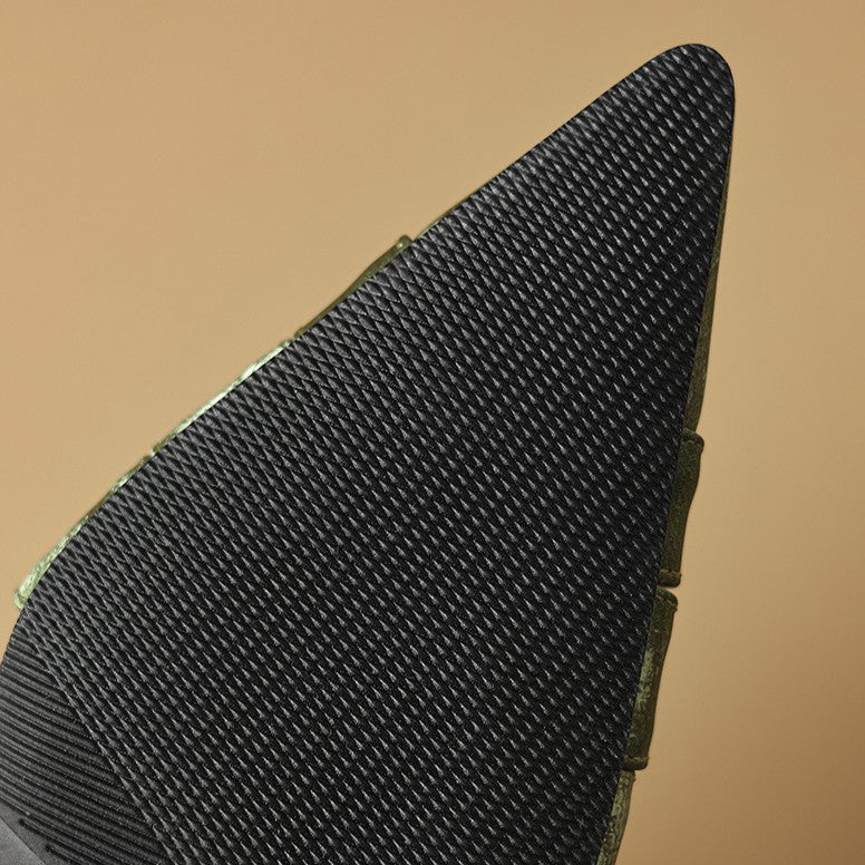 Kaelis Woven Leather Slingback Heels