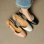 Caia Slingback Leather Heels