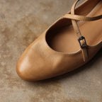 Orlisse Mary-Jane Leather Flats