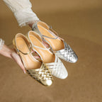 Marais Woven Leather Heels