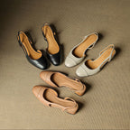 Caia Slingback Leather Heels