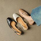 Caia Slingback Leather Heels