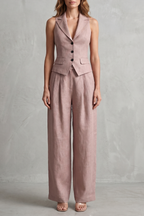 Tailored Elegance Two-piece Trouser Set