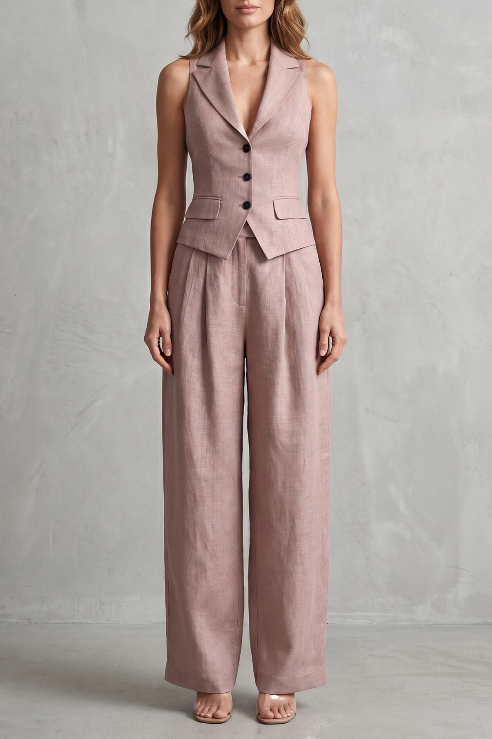 Tailored Elegance Two-piece Trouser Set