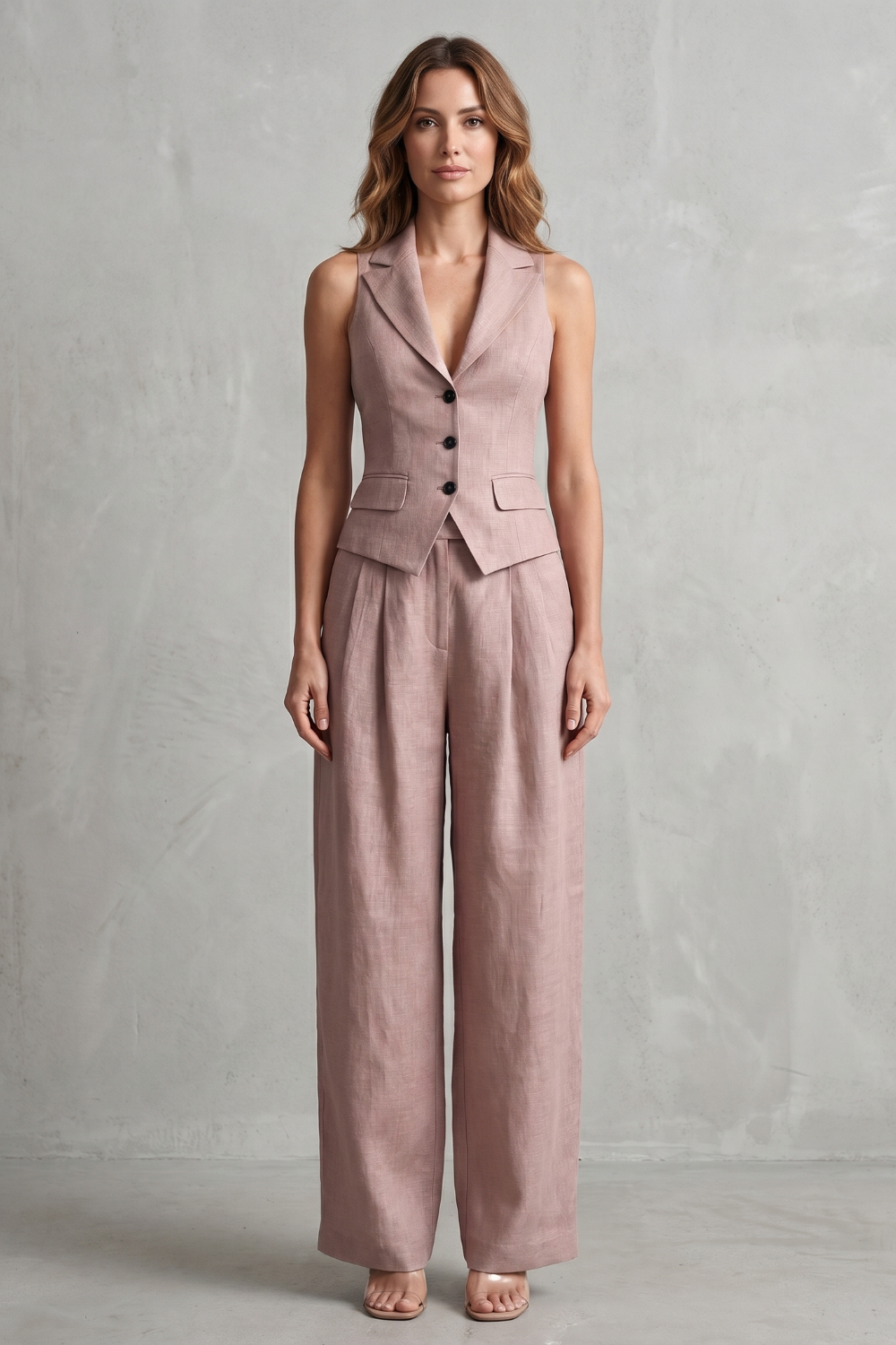 Tailored Elegance Two-piece Trouser Set