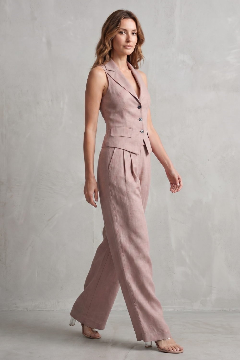 Tailored Elegance Two-piece Trouser Set