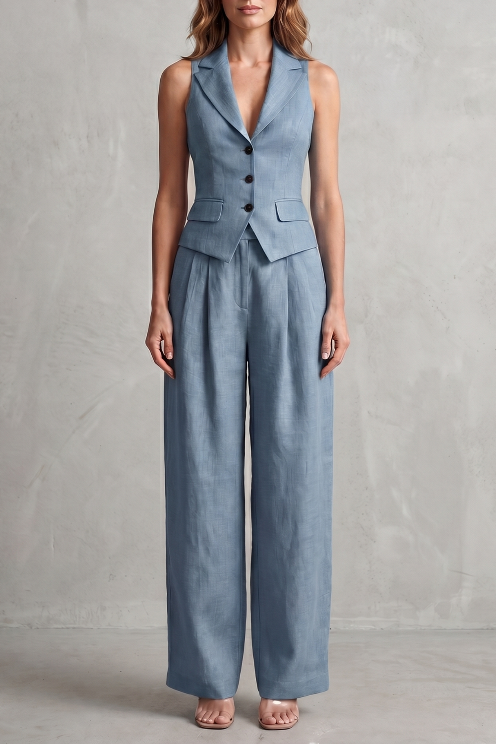 Tailored Elegance Two-piece Trouser Set