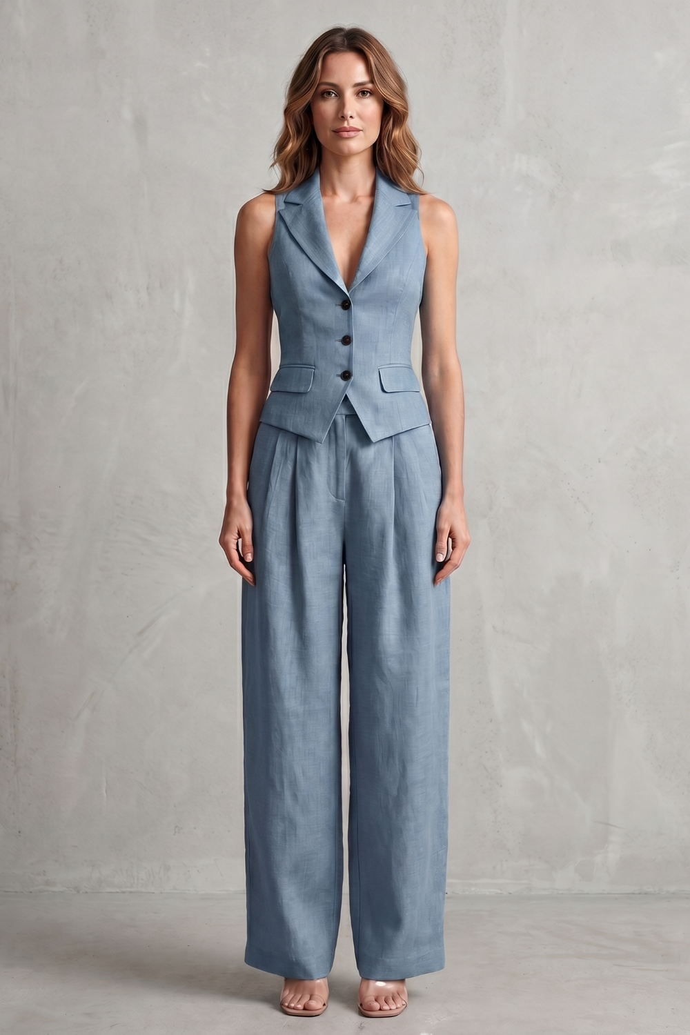 Tailored Elegance Two-piece Trouser Set