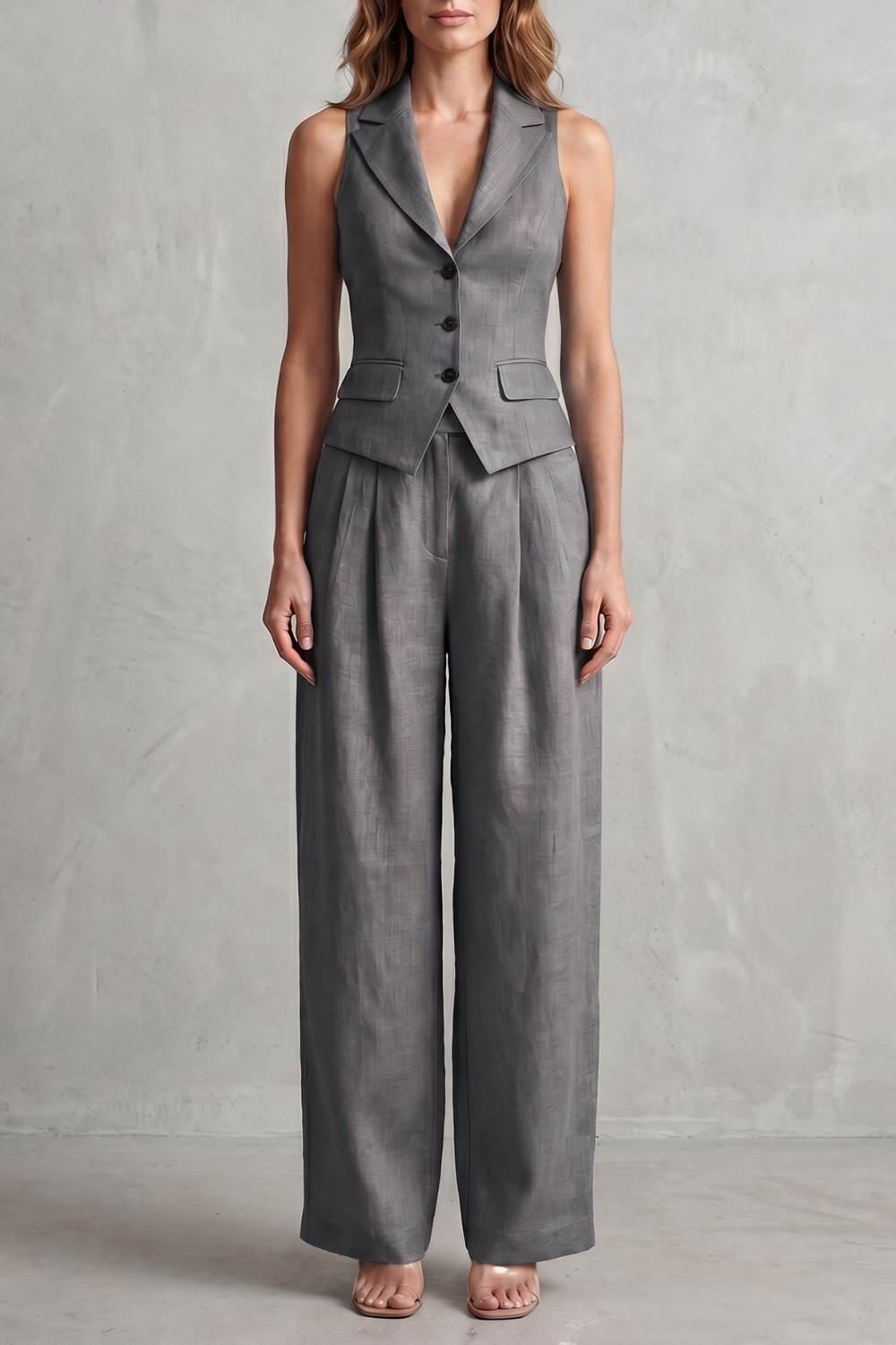 Tailored Elegance Two-piece Trouser Set