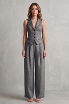 Tailored Elegance Two-piece Trouser Set