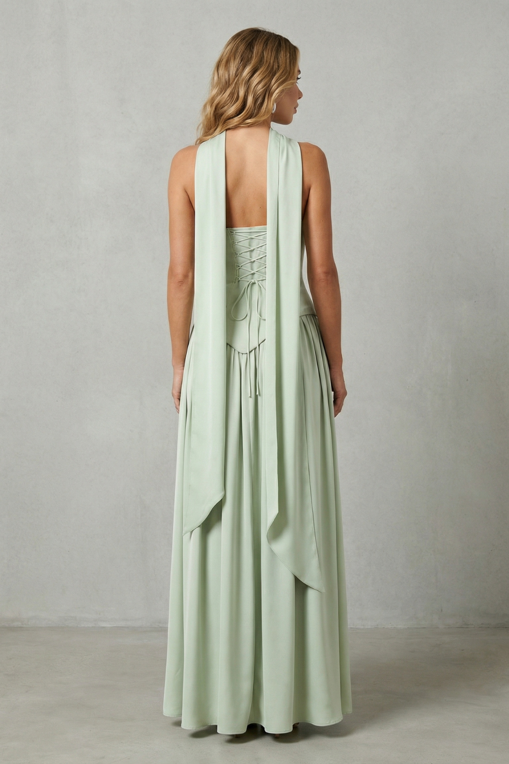 Asymmetric Drape Accent Strapless Formal Gown