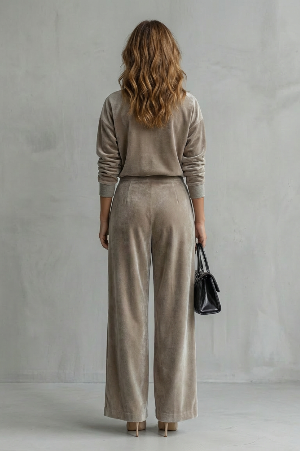 Luxe Velour Elegance Two-Piece Lounge Set