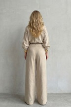 Tailored Elegance Two-piece Wide-leg Set