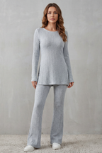 Ribbed Elegance Knit Lounge Set
