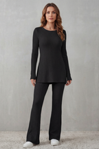 Ribbed Elegance Knit Lounge Set
