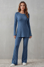 Ribbed Elegance Knit Lounge Set