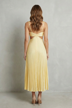 Pleated Waist Elegance Maxi Dress