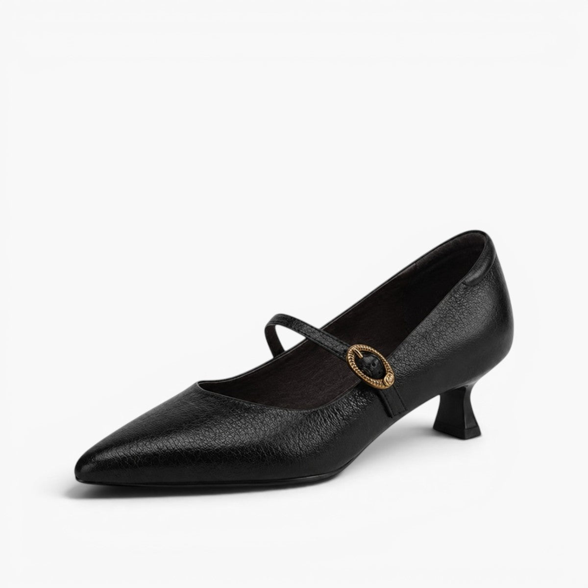 Eloria Leather Kitten Heels