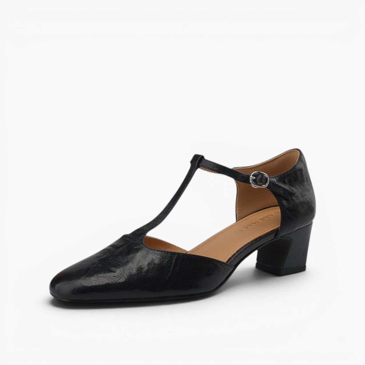Elowen Leather T-Strap Heels