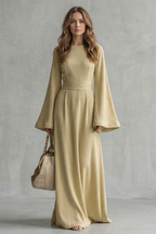 Pleated Grace Elegance Maxi Dress