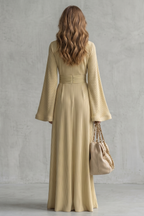 Pleated Grace Elegance Maxi Dress