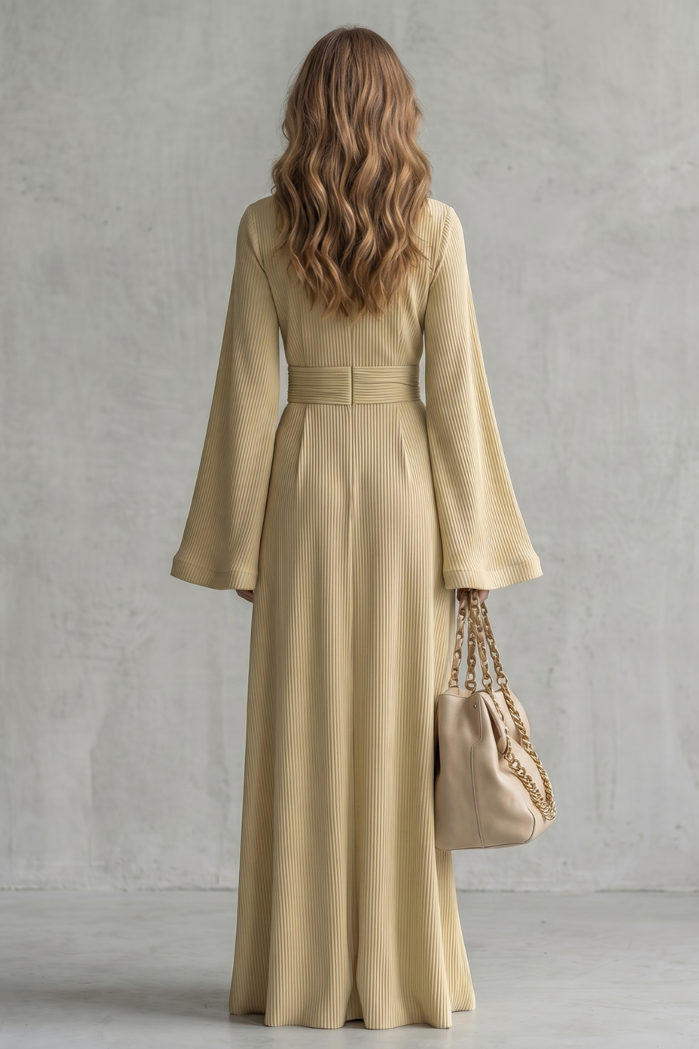 Pleated Grace Elegance Maxi Dress