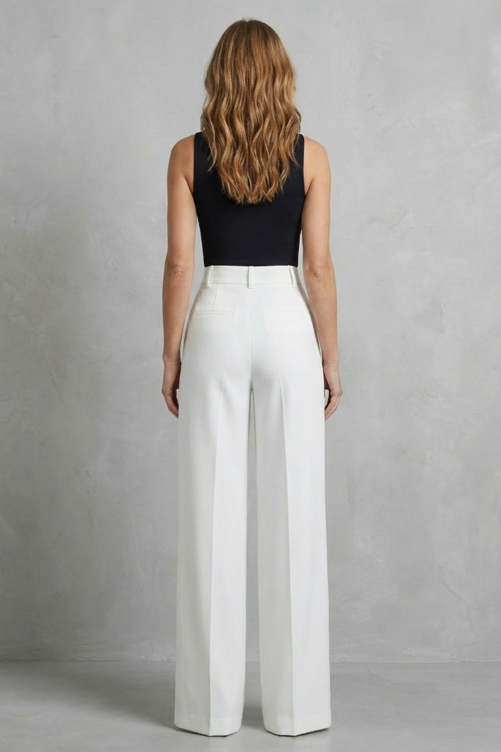 Tailored Pleats High-waist Wide-leg Trousers