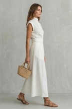 Refined Waist Detail Maxi Dress