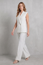 Pinstripe Tailored Ease Trouser Set